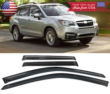 Out-Channel Smoke Window Visor Vent Rain Wind Guard Shade For 14-18 Forester