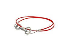Abrei&szlig;kabel, Abrei&szlig;seil f&uuml;r Anh&auml;nger, 110cm, 1000N, Karabiner/Ring  AS43