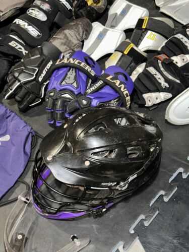 Mens Lacrosse Gear Gloves Helmet Pads Knee Elbow Balls Jerseys Brine Stx Cascade - Picture 12 of 17