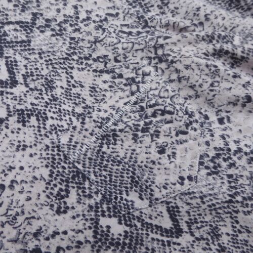 WHISTLES maglia top manica lunga maglietta pelle di serpente stampa animalier tasca UK 14 - Foto 2 di 9