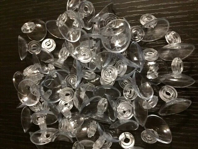 25X AQUARIUM CLEAR AIR LINE SUCTION CUPS STANDARD SIZE TUBING