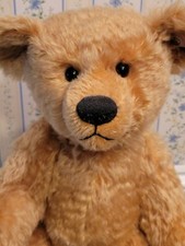 15" Mohair Bear By Steiff, Made in Germany, Jointed, Great Face