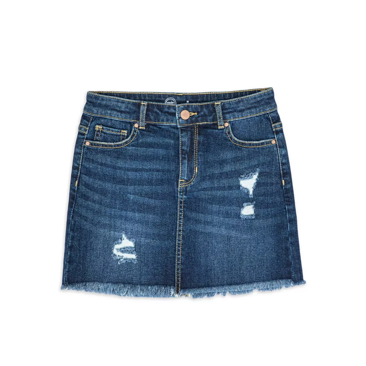 Wonder Nation Girls Denim Skirt Plus Size XL 14 16 eBay