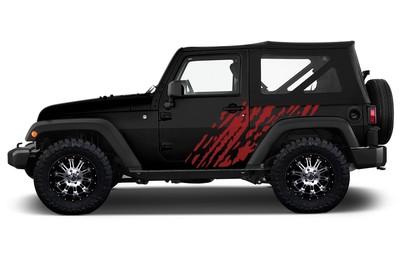 Vinyl Graphics Decal Wrap For 2 Door 2007 2016 Jeep Wrangler