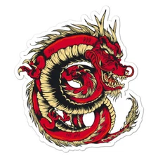 Chinese Dragon, Vinyl Decal Sticker, Indoor Outdoor, 3 Sizes, #8939