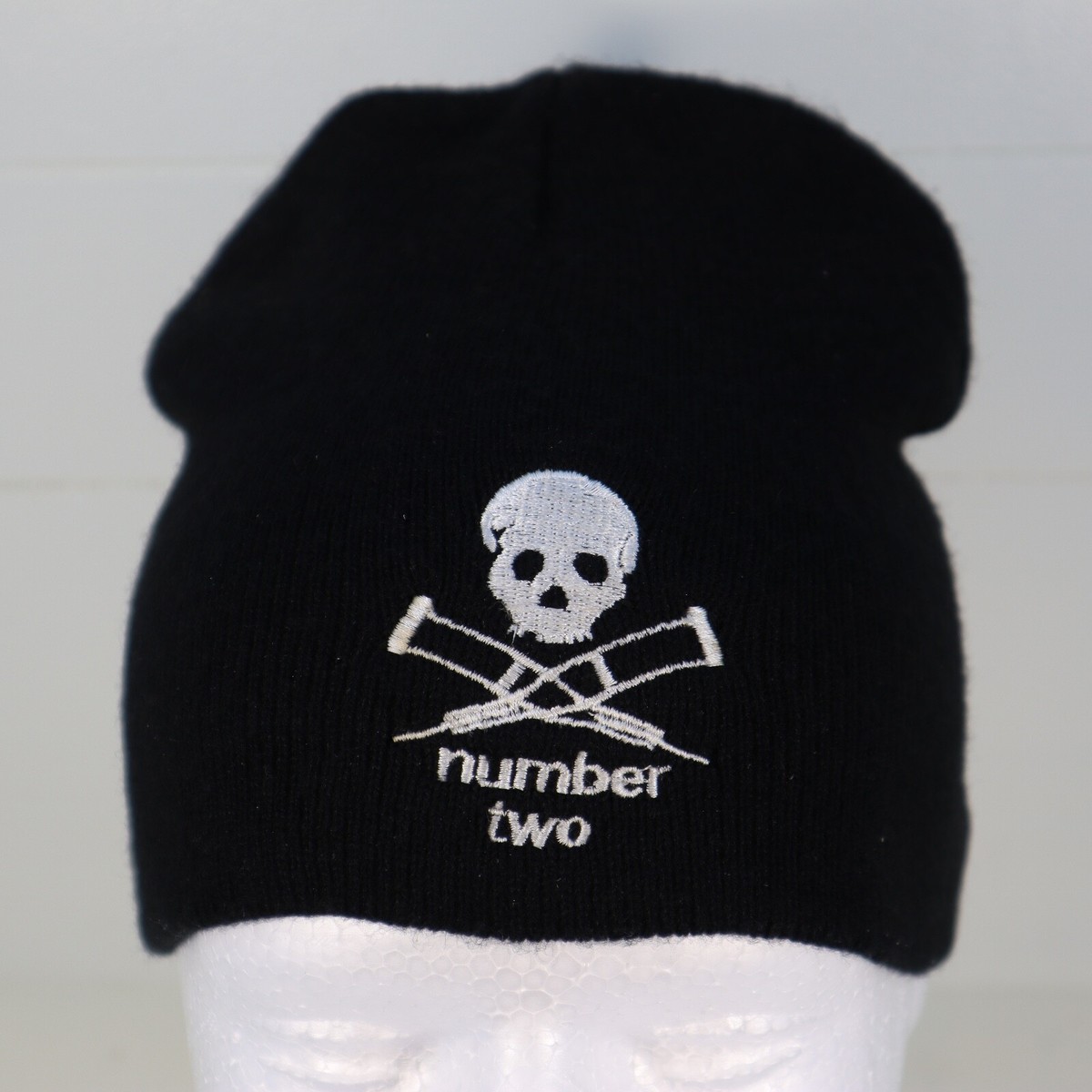 Jackass Number Two Movie Promo Black Beanie Skull Cap 2006 MTV VTG