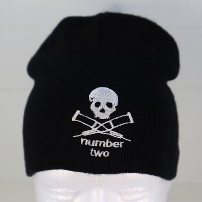 Jackass Number Two Movie Promo Black Beanie Skull Cap 2006 MTV VTG