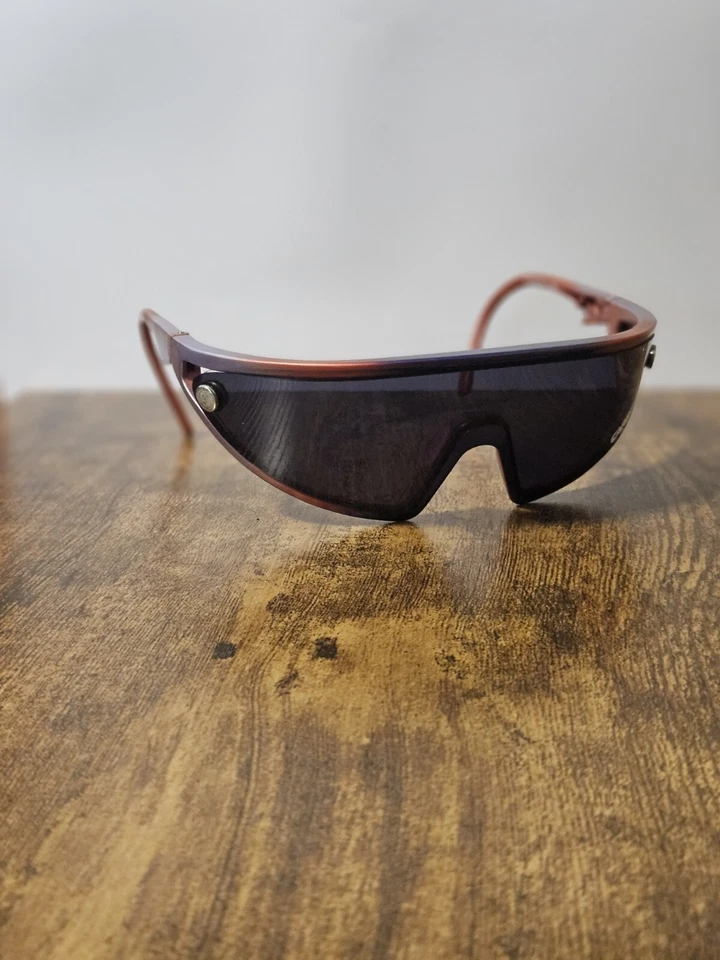 OCCHIALI DA SOLE CICLISMO VINTAGE CARRERA 5496 OVERSIZE SHIELD MADE IN AUSTRI... - Immagine 2 di 4