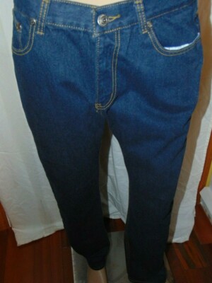 Nwt Size 34w/30L Pembrooke Dark Denim Five Pocket Men Basic Twill Jeans