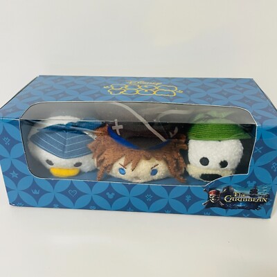 Disney Tsum Tsum Plush Kingdom Hearts Caribbean Set Sora Donald Goofy Japan 