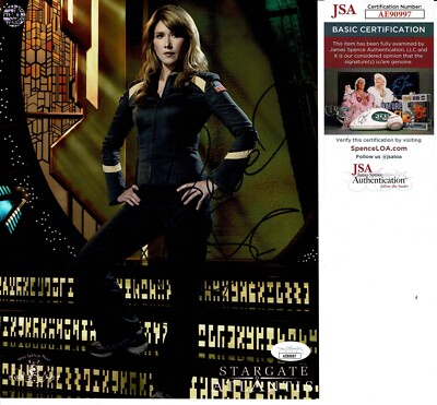 JEWEL STAITE  SIGNED 8X10 PHOTO #2  ''STARGATE, SERENITY, FIREFLY'' JSA COA