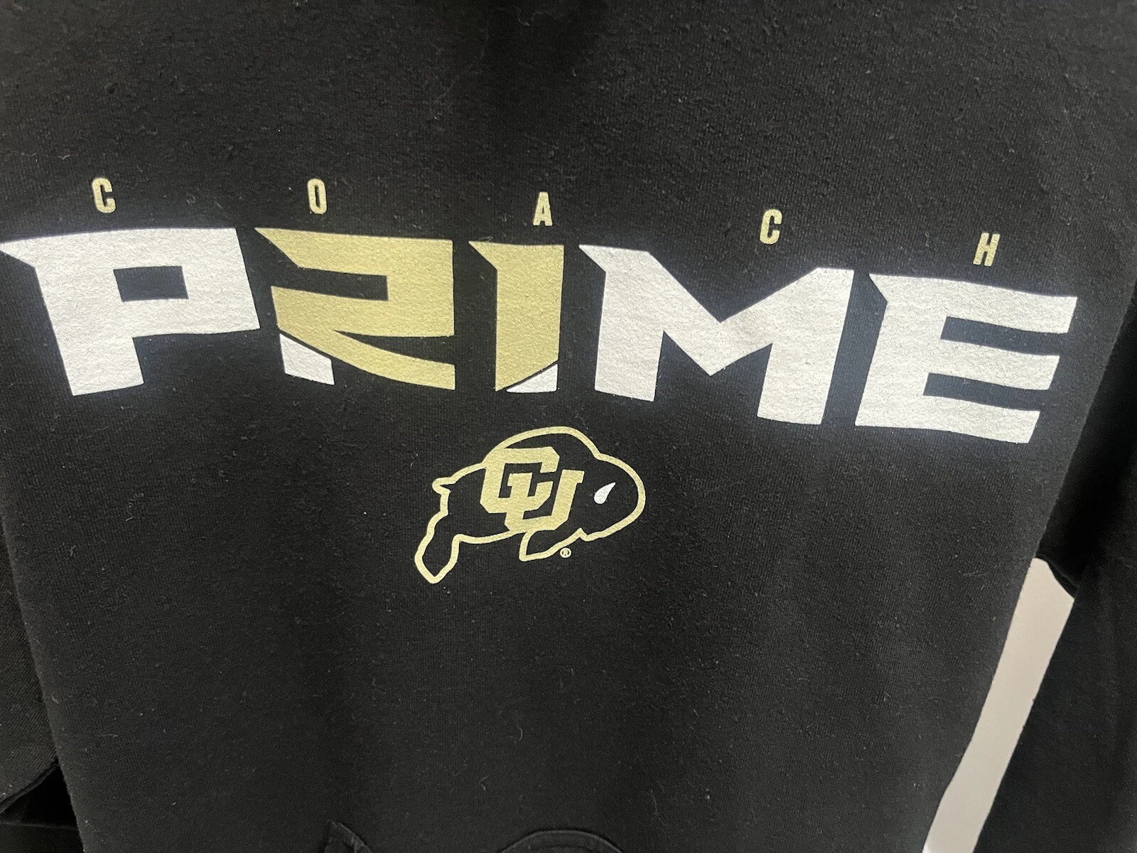 Felpa con cappuccio Colorado Buffaloes Coach Prime nera uomo media M blu 84 Deion Sanders