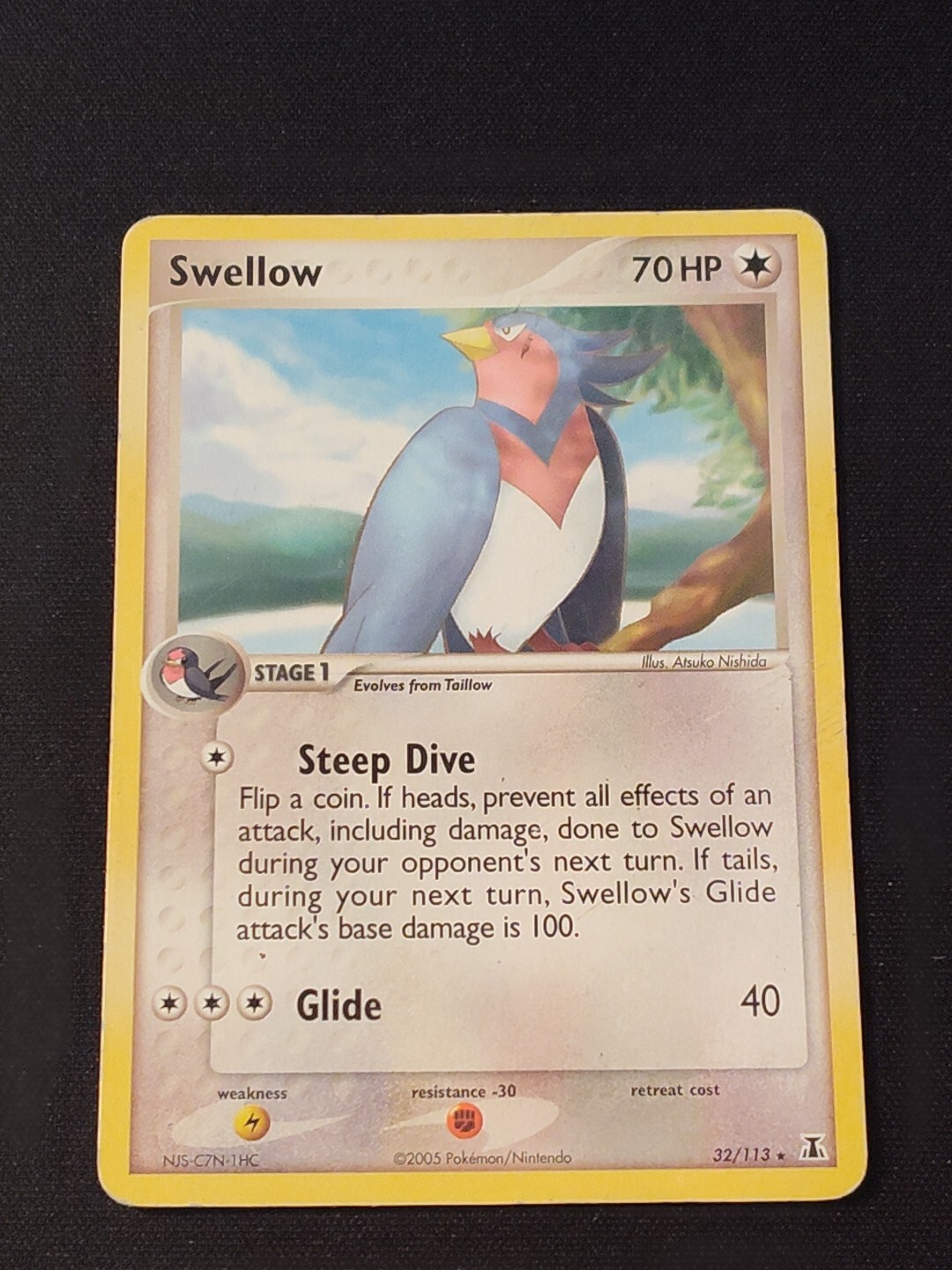 Swellow Pokemon Card 32/113 Rare Lightly Played LP