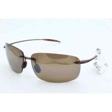 Maui Jim BREAK WALL MJ 422-26 Wrap Brown Sunglasses Bronze Polarized Lenses B 