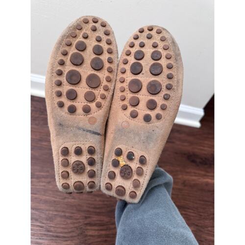 Tory Burch hellbraune Wildleder-Mokassin-Flats - Bild 2 von 7