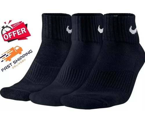 Nike Black Sock Everyday Plus Cushioned Ankle Socks UNISEX SIZE (M) on offer - Picture 4 of 6