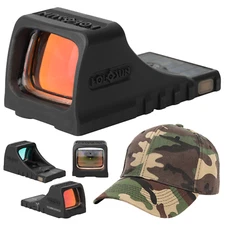 Holosun SCS MOS Green Multi-Reticle 2MOA & 32MOA  w/ Free Camo Forest Hat Bundle