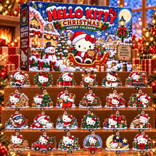 Rare Hello Kitty Cat Christmas Gift Family Advent Calendar GN256