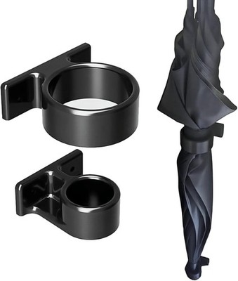 Wall-Mounted Umbrella Holder with Drip Tray - Self-Adhesive Design,
