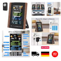 Wetterstation Funk Mit AußEnsensor, Farbdisplay, Wettervorhersage, Temperatur