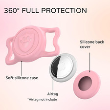 for Airtag Dog Collar Holder   IP68 Waterproof Air Tagholder for Dog Collar, ...