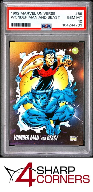1992 Marvel Universe #89 Wonder Man and Beast PSA 10