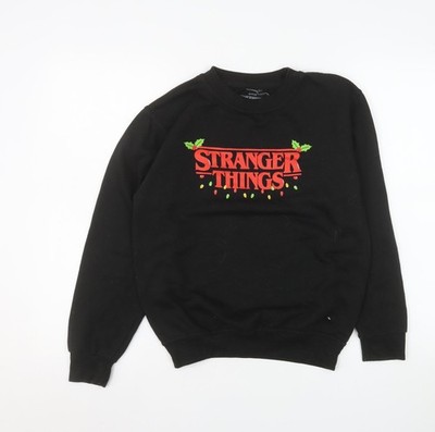 Netflix Stranger Things Pullover Sweatshirt Damen schwarz XL
