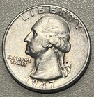 1947-D Washington Quarter 90% Silver Denver