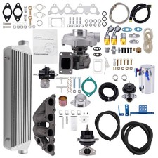 8 Pcs T3 Turbo Manifold Kit For Honda Civic Ex Cx Del Sol 1.5l 1.6l D15 D16