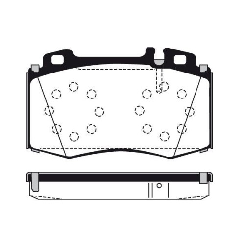 Plaquettes de frein Mercedes Benz Raicam RA.0791.0 kit de freinage à disque