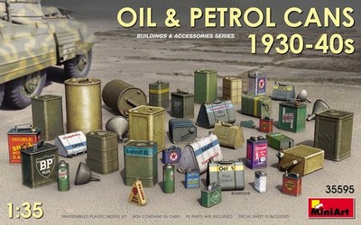 Miniart 35595 - 1:35 Oil & Petrol Cans 1930-40s
