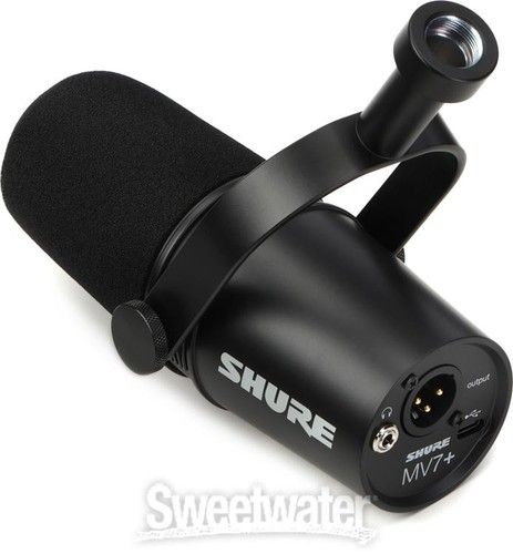 Shure MV7+ Hybrid Podcast Microphone - Black - Picture 6 of 6
