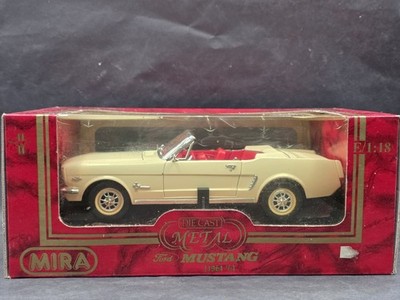 Mira Solido 1964 1/2 Ford Mustang Convertible 1:18 Scale Diecast Model Car 6113
