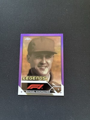 2023 Topps Chrome Formula 1 F1 Legends Michael Schumacher Purple /399