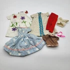 Vtg Lot Of Handmade Clothing Pieces For Barbie Size Doll, 6 Items + 1 Belt