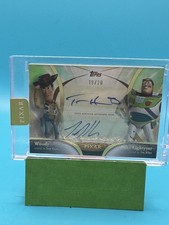 WOODY Tom Hanks BUZZ Tim Allen 2025 TOPPS PIXAR GOLD AUTO /20 Disney CHASE CARD