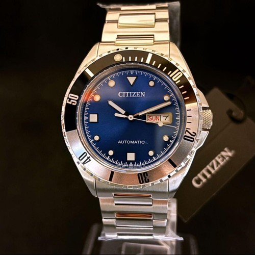 Citizen NH7530-52M Cal.8200 Jour Date Automatique Acier Inoxydable Montre Hommes - Photo 4 sur 10