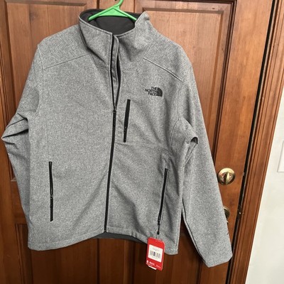 THE NORTH FACE WINDWALL GREY FLEECE JACKET SIZE Medium Read