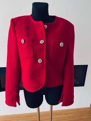   Cinq a Sept 5 à 7   Blazer Jacke Gr.  6 36-38 rot NP 380,-