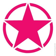 Army Star Vinyl Decal Sticker Multiple Colors Sizes 69