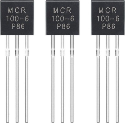 MCR100 6 Unidirectional Thyristor 0.8A 400V Silicon Controlled Style: MCR100-6