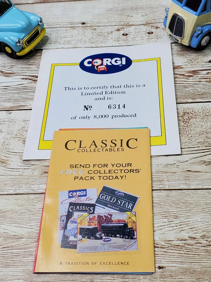 Corgi Comic Classics #98960 Beano - Biffo the Bear & Beryl the Peril Morris Vans - Image 2 of 4