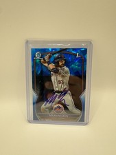 2023 1st Bowman Draft Chrome Nolan McLean Blue Sapphire On Card Auto