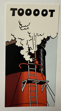 Tintin Hergé The famous TOOOOT Oversize Postcard 8.5 x4  1999 Flawless