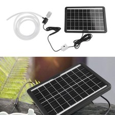 12V Solar Water Pump Kit 6W 9V Panel 240L H Flow for Outdoor Pond Fountain Use