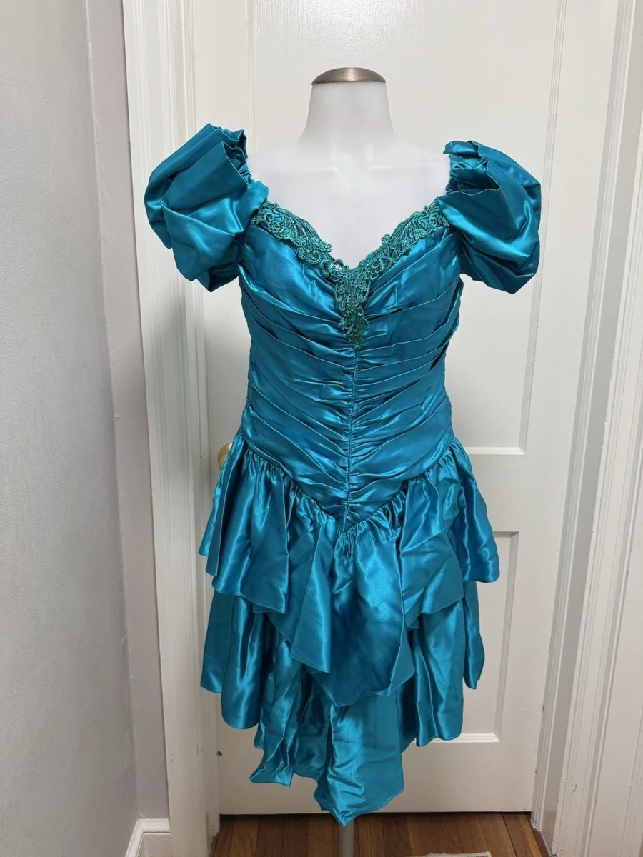 Satin 1980s Vintage Dresses for Women for sale | eBay