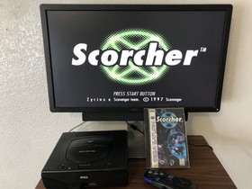 Scorcher Sega Saturn CiB 1996 Scavenger Official Racing Action Tested Works