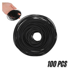 100PCS 40-135MM Universal Mix Cassette Tape Machine Belts, Common 1mm Flat Rubbe