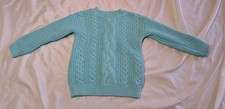 Cat And Jack Girls Light Blue Chunky Knit Swe...
