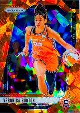 2024 Panini Prizm WNBA - Veronica Burton #35  Orange Cracked Ice Prizms